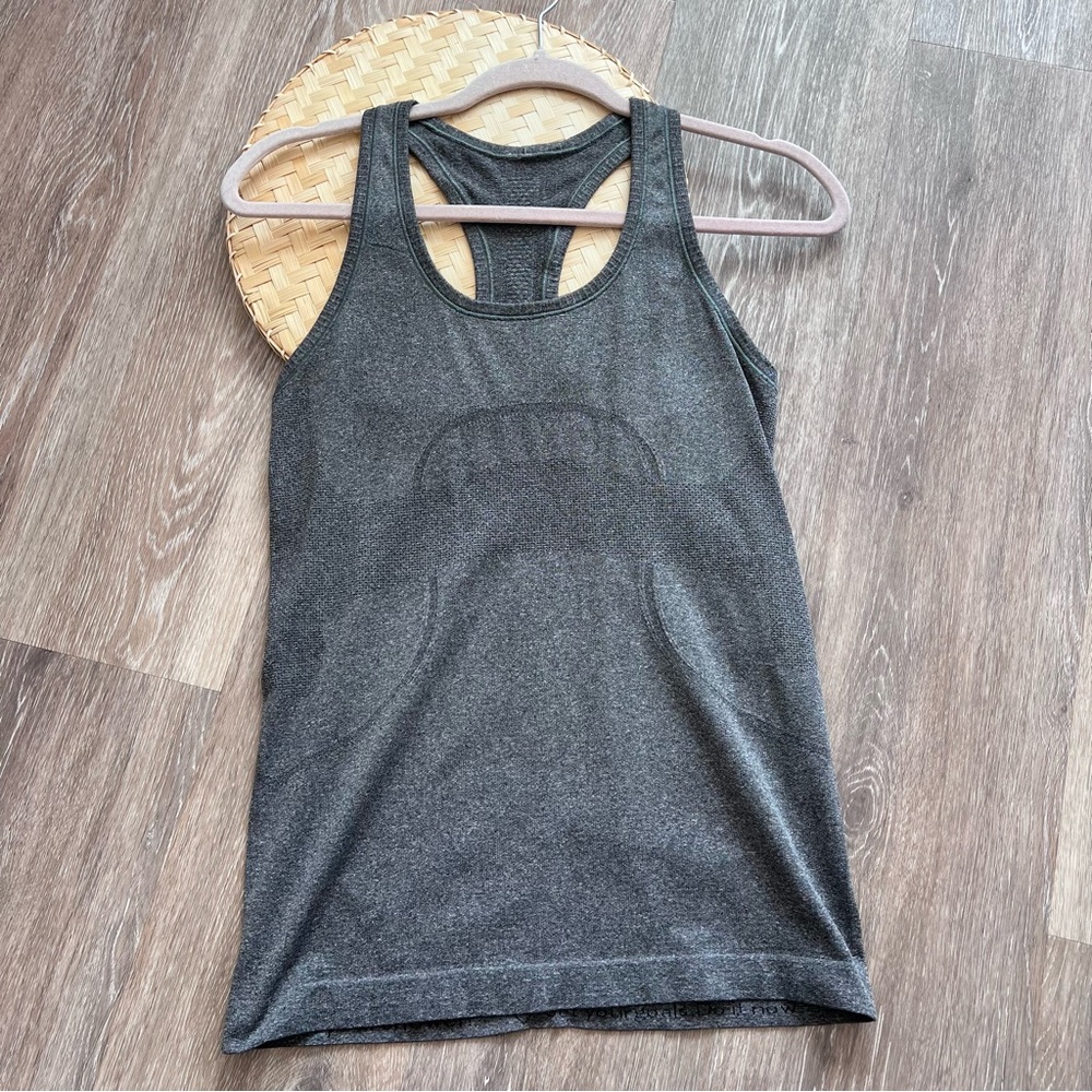 Lululemon swiftly tech gray tank top